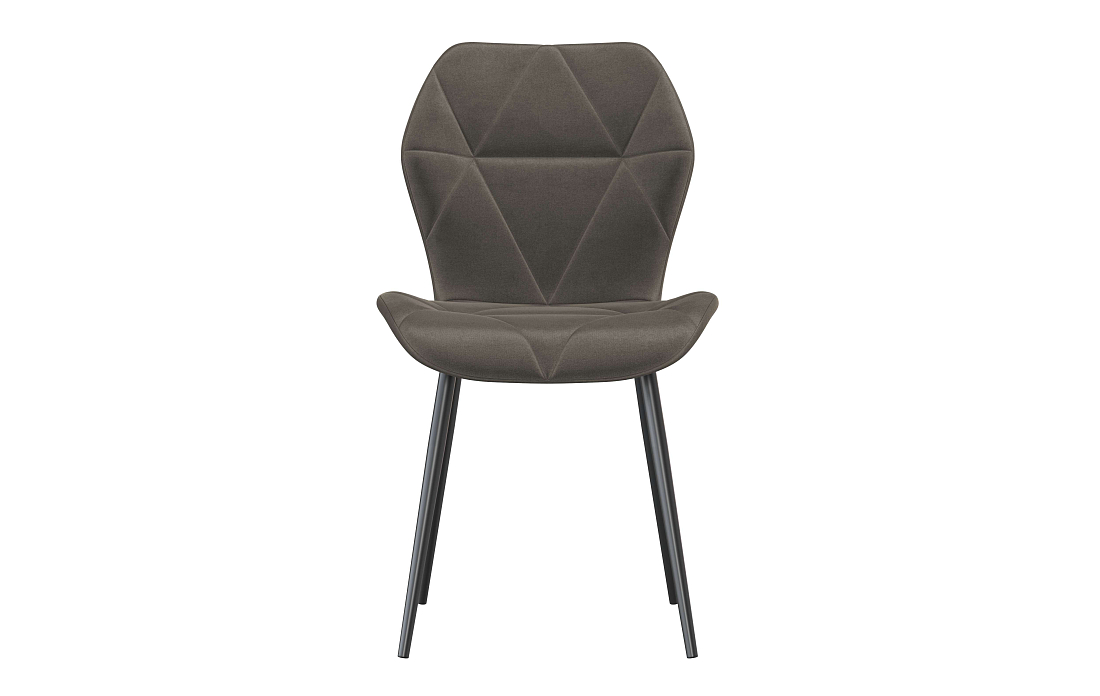 Дора К / стул велюр конфетти стоун/Цвет металл черный